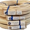 1 Pound Coil of Flat Oval Reed for Basket & Seat Weaving, Natural Color, Any Width, 3-16 1-4 3-8 1-2 (3-16) - 1