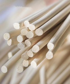 ECYC Ltd 32.8 Feet 5mm Round Reed Spline, Natural Rattan Reeds Spline Wood Basket Reed Spline Chair Cane Groove Reed Spline for Repair Wicker Furniture, Basket Weaving, DIY Crafts - 3