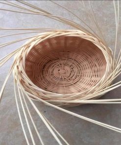 ECYC Ltd 32.8 Feet 5mm Round Reed Spline, Natural Rattan Reeds Spline Wood Basket Reed Spline Chair Cane Groove Reed Spline for Repair Wicker Furniture, Basket Weaving, DIY Crafts - 6