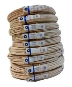 1 Pound Coil Of Round Reed, Natural Color, Any Size, #2,3,4,5,6,7,8,9,10 (#4)