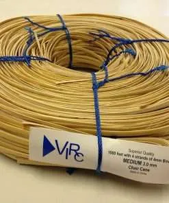Chair Cane Medium 3mm 1000 ft coil with 4 strands of 4mm Binder Cane