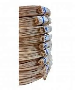 1 Pound Coil Of Round Reed, Natural Color, Any Size, #2,3,4,5,6,7,8,9,10 (#4)