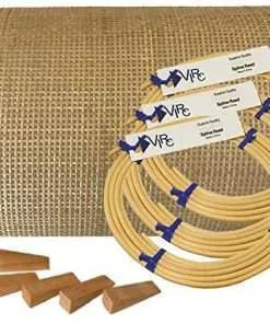 Pressed Cane Webbing Kit Radio Weave Mesh with splines, Wedges and Instructions