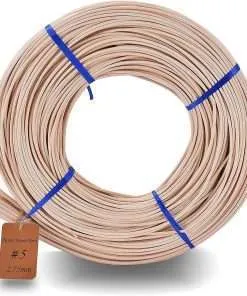Basket Round Reed #5 2.75mm 1-Pound Coil Basket Weaving Cane for Chair Making and Wicker Weaving DIY Furniture Making Supplies (#5)