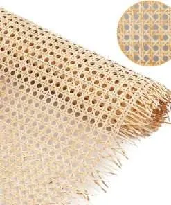 CLAYNIX 18 Width Rattan Webbing for Caning Projects Natural Pre - Woven  Open Mesh Cane - Natural Rattan Cane Webbing (2 FEET)