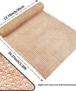 CLAYNIX Rattan Cane Webbing Net Open Weave 18 Width