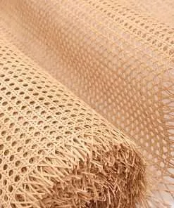 CLAYNIX Rattan Cane Webbing Net Open Weave 18 Width Wicker Cane Webbing for Furniture Chair Table Ceiling Background Door Natural Material (5 FEET)