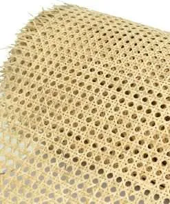 LUSYDECO 24 Width Rattan Cane Webbing Roll 3.3 Feet Length Hexagon Weave Pre-Woven Cane Mesh Net Open Weave Wicker Cane Webbing Rattan Sheets