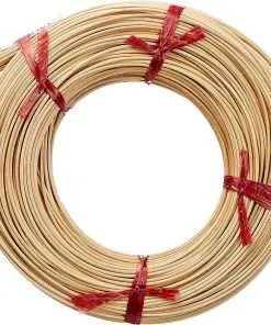 Rayher 6502800 Rattan Round Reed for Basket Making and Weaving, Coil of Reeds 1lb, Round, No 8