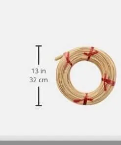Rayher 6502800 Rattan Round Reed for Basket Making and Weaving, Coil of Reeds 1lb, Round, No 8 4