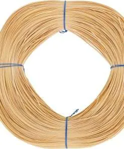 2.25 mm Fine Fine Chair Cane - 1 Pound Coil - Rattan Peel Cane for Hole-to-Hole Caning - Chair Seat Weaving and Wicker Furniture Making Supplies - UA-225-RC