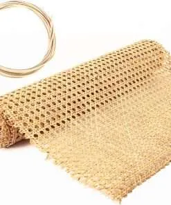 14 Width Cane Webbing Rattan Webbing Roll 3.3Ft Natural Rattan Caning Material