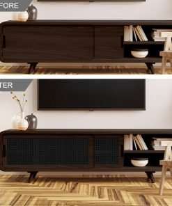 16 Width Cane Webbing, 3.3 Feet Cane Webbing Roll for Caning Project, Rattan Webbing, Caning Material for Chairs, Cabinet, Dresser, Furniture 4