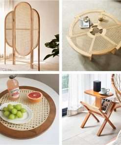 24 Width Natural Cane Webbing 5Feet, Rattan Webbing Roll for Caning Projects, Woven Open Mesh Cane for Furniture, Chair, Cabinet, Ceiling, Bed 6