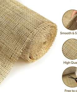 20 Width Square Rattan Cane Webbing Roll 5 Feet Length for Caning Projects Fine Radio Net Mesh Pre Woven Open Weave Wicker Woven Rattan Sheets Caning Material for Chairs, Cabinet, Door - 4