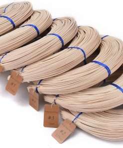 Basket Round Reed #4 2.5mm 1-Pound Coil Basket Weaving Cane for Chair Making and Wicker Weaving DIY Furniture Making Supplies - 2