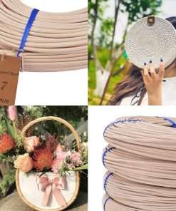 Basket Round Reed #4 2.5mm 1-Pound Coil Basket Weaving Cane for Chair Making and Wicker Weaving DIY Furniture Making Supplies - 5