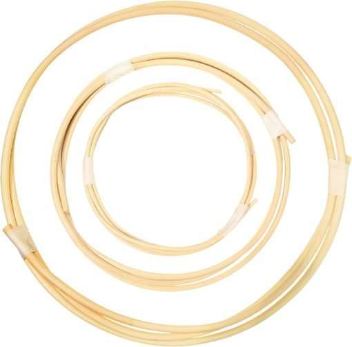 3 Pcs 6 ft Chair Caning Supplies 1-8 3-16 1-4 Round Reed Spline Rattan Repair Kit Supplies Basket Weaving Cane for DIY Chair Cane Webbing - 1