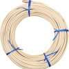 #8 Reed Spline 65 Feet x 3-16 Inches Cane Webbing for Weaving, Cane Webbing for Chair Repair, Strong Permeable Cane Webbing Roll for Winding - 1