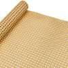 Plastic Rattan Webbing Roll, 16 Inch x 3.3 Feet, Handwoven Synthetic Poly Rattan, Faux Cane Mesh-Open Weave, Hexagonal Pattern, for DIY Home Decor Projects incl. - 1