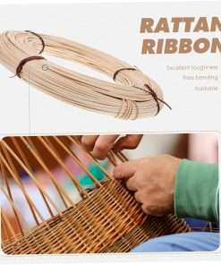 Gerrit Basket Weaving Material, 500g-3mm Wicker Material Rattan Reed Webbing for Chair Repair and Wicker Weaving DIY Craft Furniture Making Supplies Home Gardening Decor - 2