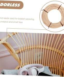 Gerrit Basket Weaving Material, 500g-3mm Wicker Material Rattan Reed Webbing for Chair Repair and Wicker Weaving DIY Craft Furniture Making Supplies Home Gardening Decor - 5