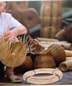Gerrit Basket Weaving Material, 500g-3mm Wicker Material Rattan Reed Webbing for Chair Repair and Wicker Weaving DIY Craft Furniture Making Supplies Home Gardening Decor - 6