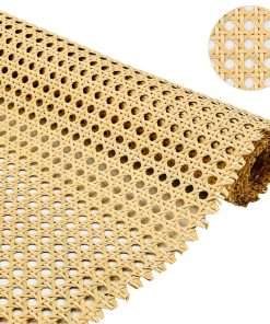 Plastic Rattan Webbing Roll, 16 Inch x 20 Inch, Handwoven Synthetic Poly Rattan, Faux Cane Mesh-Open Weave, Hexagonal Pattern, for DIY Home Decor Projects incl. - 8