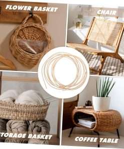 1 Roll Rattan Weave Material Webbing Basket Wicker Weaving Repair Kit Rattan Cane Rattan Webbing Wicker Repair Material Rattan Furniture Woven Repair Kit Wooden Crafts Natural - 3