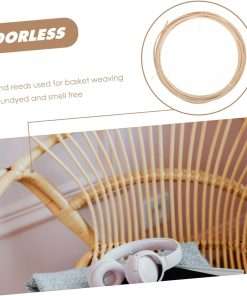 1 Roll Rattan Weave Material Webbing Basket Wicker Weaving Repair Kit Rattan Cane Rattan Webbing Wicker Repair Material Rattan Furniture Woven Repair Kit Wooden Crafts Natural - 7