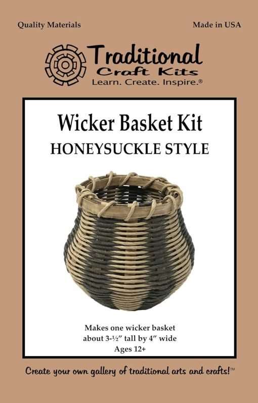 Traditional Craft Kits Wicker Basket Kit - Honeysuckle Design - 1