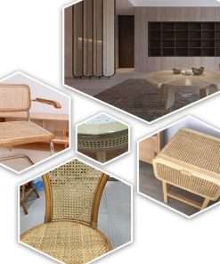 homeemoh Rattan Cane Webbing Roll Plastic 40cm×100cm Mesh Pre-Woven Cane for Furniture Cabinets Chair,White - 5