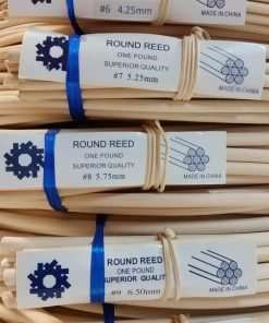 1 Pound Coil of Round Reed for Basket & Wicker Weaving, Natural Color, Choose One Size, 2,3,4,5,6,7,8,9,10 (#2) - 3