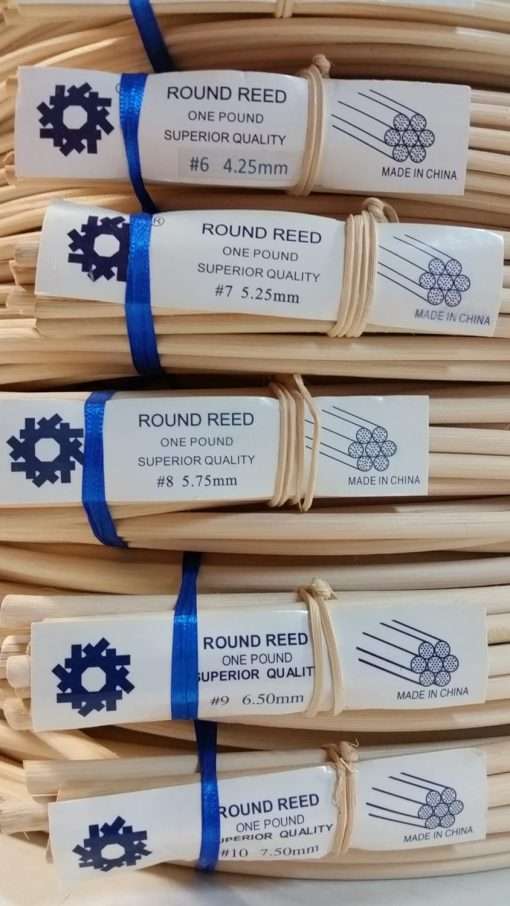 1 Pound Coil of Round Reed for Basket & Wicker Weaving, Natural Color, Choose One Size, 2,3,4,5,6,7,8,9,10 (#2) - 3