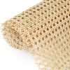 18 Width x 3.3 Feet Cane Rattan Webbing Roll for Caning Projects, Cane Webbing Sheet, Natural Pre-Woven Open Mesh Cane for Furniture Chair Cabinet Ceiling Bed Door - 1