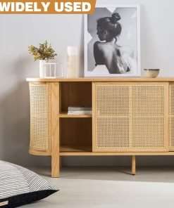 18 Width x 3.3 Feet Cane Rattan Webbing Roll for Caning Projects, Cane Webbing Sheet, Natural Pre-Woven Open Mesh Cane for Furniture Chair Cabinet Ceiling Bed Door - 4