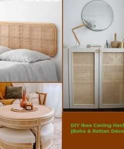 24 Width Square Rattan Wicker Cane Webbing Rattan Woven Roll Wardrobe Shoe Square Mesh Material for Cabinet & Door (15 Feet) - 5