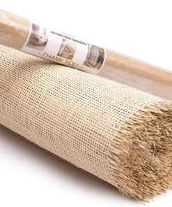 CLAYNIX 18 Width Square Cane Webbing 15 FEET - Cane Webbing Roll - Caning Material for Chairs - Open Weave Wicker Cane Webbing for Cabinet - Cane Fabric Webbing Sheet - 3