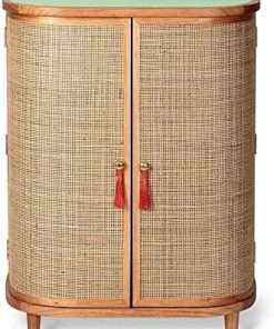 CLAYNIX 18 Width Square Cane Webbing 15 FEET - Cane Webbing Roll - Caning Material for Chairs - Open Weave Wicker Cane Webbing for Cabinet - Cane Fabric Webbing Sheet - 6