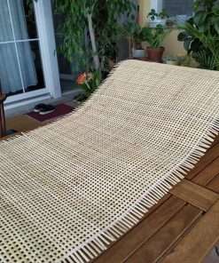 CLAYNIX 24 Width Square Cane Webbing - Mesh Pre-Woven Cane 24 Wide x 15 feet Length - Rattan Cane Webbing Roll - Net Open Weave Wicker Cane Webbing Material for Cabinet, Door - 3