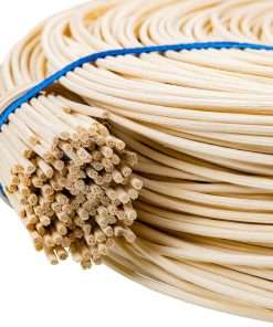 1,75 mm Round Reed # 1 - 1 Pound Coil - Rattan Reed for Basket Weaving and Wicker Furniture Making - Basketry, Wicker Weaving and Wicker Repair Supplies - 3