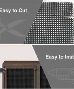 20 x 72 Plastic Cane Webbing, 6 Feet Cane Webbing Roll for Caning Project, Black Cane Webbing, Rattan Webbing, Caning Material for Chairs, Cabinet, Dresser, Furniture - 7