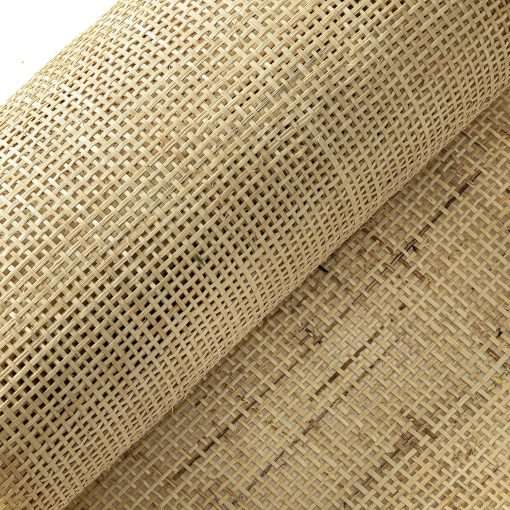 24 Width Square Rattan Cane Webbing Roll 12 Feet for Caning Projects Rattan Woven Roll Wardrobe Shoe Square Mesh Material for Cabinet & Door (12 Feet) - 1