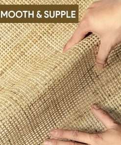 24 Width Square Rattan Cane Webbing Roll 12 Feet for Caning Projects Rattan Woven Roll Wardrobe Shoe Square Mesh Material for Cabinet & Door (12 Feet) - 2