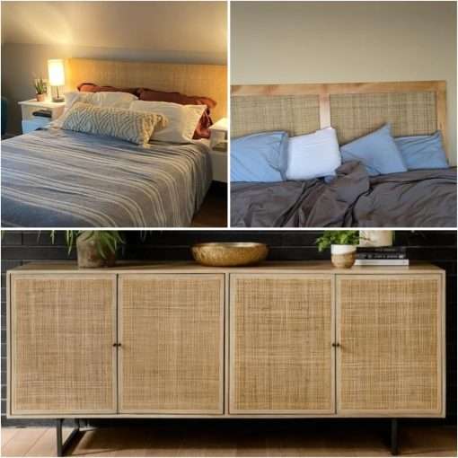 36(3Feet) Width x 9.9 Feet Length Natural Cane Webbing Large Size Rattan Roll, Caning Material, Rattan Decor - 6
