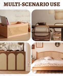 Eunice Cane Rattan Webbing Roll, 16 Wx80 L, Natural Rattan Material, Hexagonal Pattern, Weave Rattan Sheets for DIY Furniture Chairs, Cabinets，Beds Rattan - 6