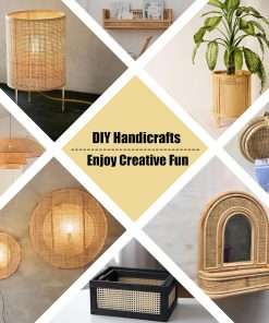 Plastic Rattan Square Webbing Roll, 16 in x 6.6 Ft, Faux Cane Webbing for DIY Home Decor Projects, Pre-Woven Open Mesh for Furniture, Bed, Cabinet, Wardrobe, Room Divider, Light Shade - 5