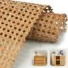 Premium 24 Cane Webbing Roll - 100% Natural Rattan Material (Not Plastic) - 5ft Length Hexagon Rattan Fabric, Open Weave Rattan Sheets for DIY, Chair Cane Supplies, Caning Material for Furniture - 1
