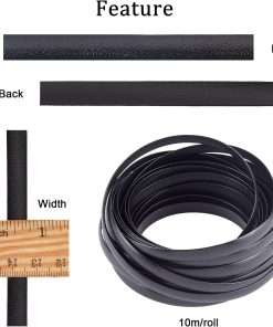 GORGECRAFT 8mm x 10m Rattan Weaving Wicker Repair Material Synthetic Rattan Plastic Flat Polyethylene Woven Knit Vinyl for Repair DIY Home Furniture Chair Table Storage Basket - 2