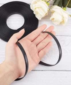 GORGECRAFT 8mm x 10m Rattan Weaving Wicker Repair Material Synthetic Rattan Plastic Flat Polyethylene Woven Knit Vinyl for Repair DIY Home Furniture Chair Table Storage Basket - 3